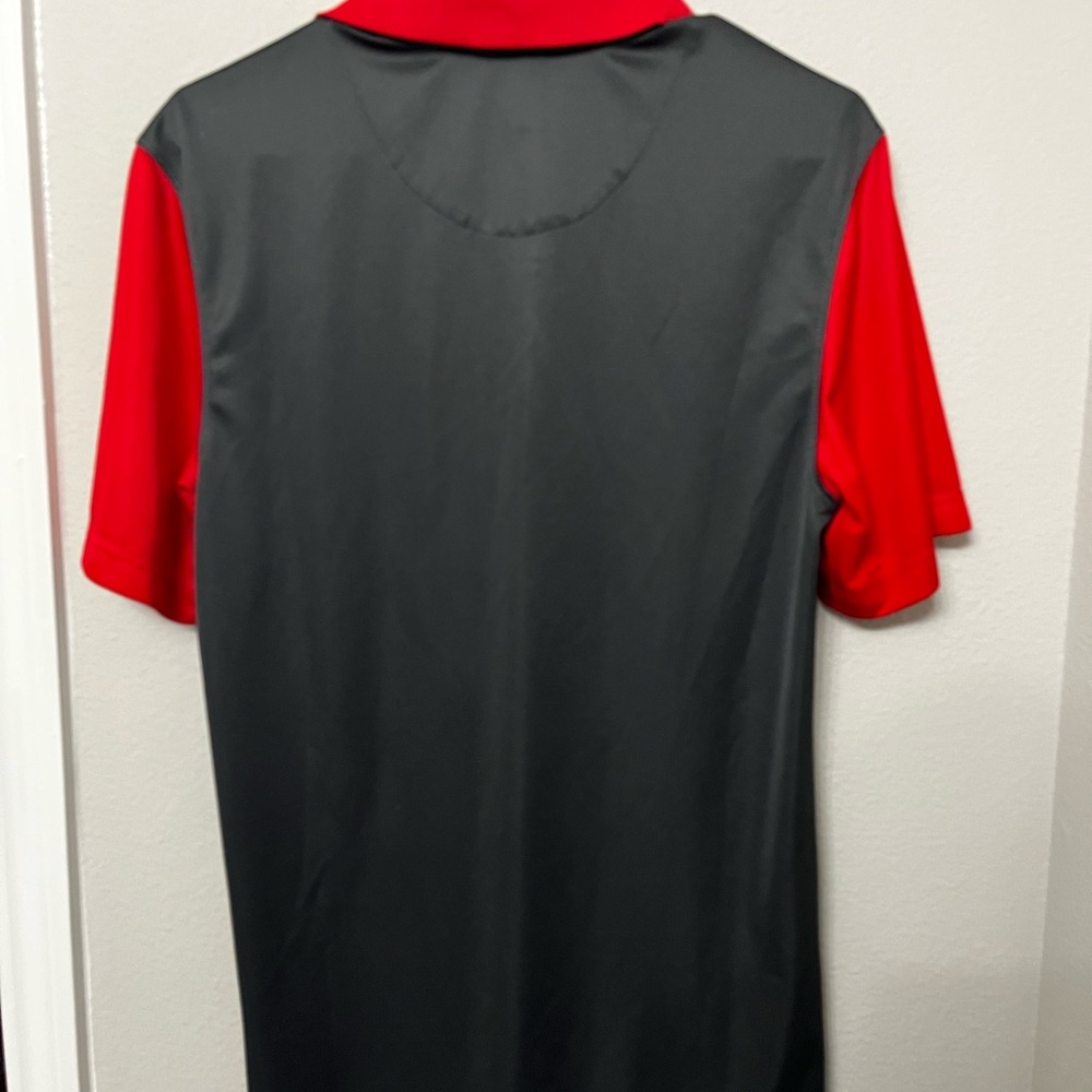 Nike Dri-FIT Men's Polo Shirt - Gray and Red - Picture 4 of 6